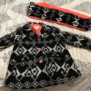 Cat and Jack jacket and matching scarf